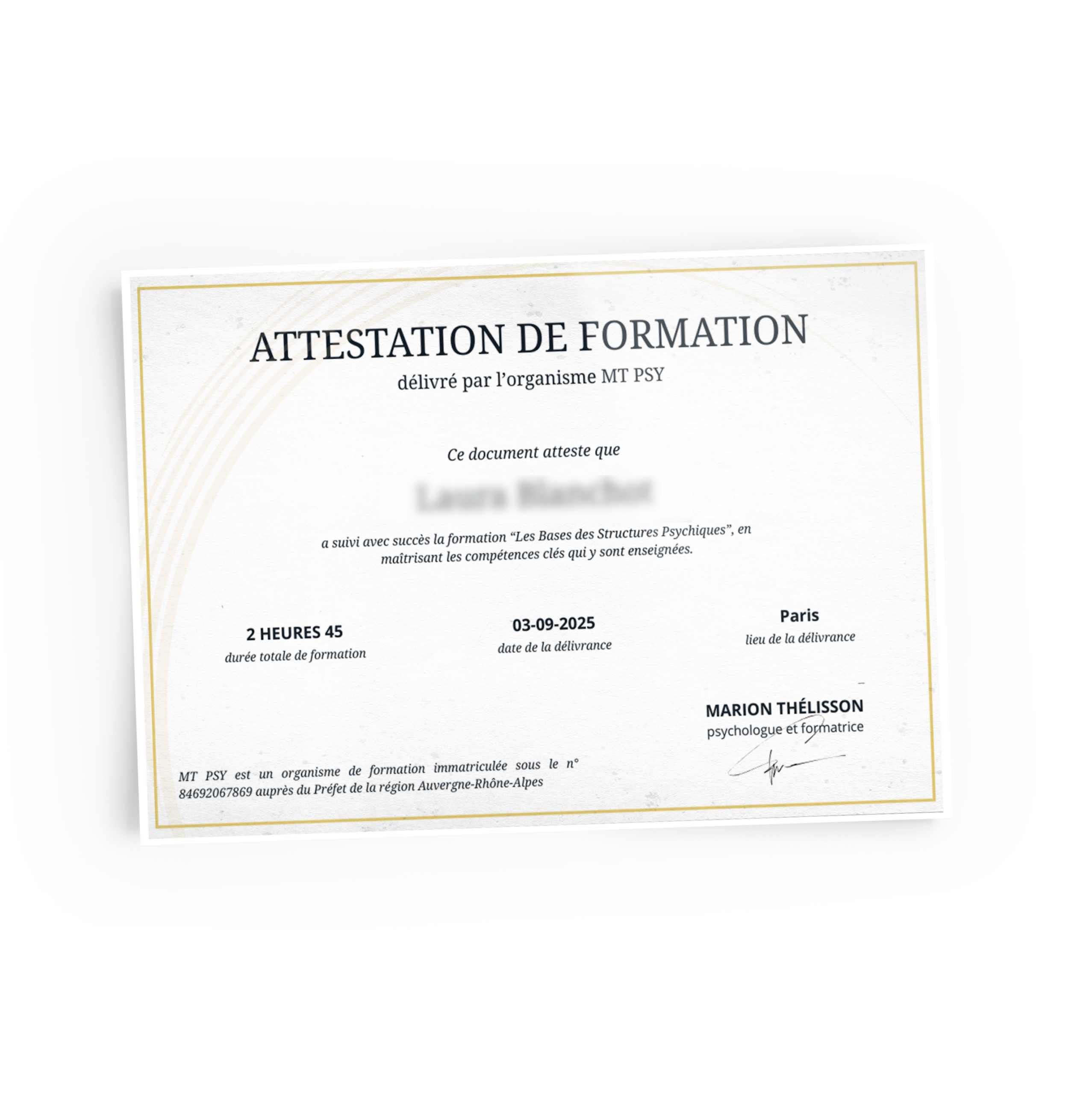 Certificat