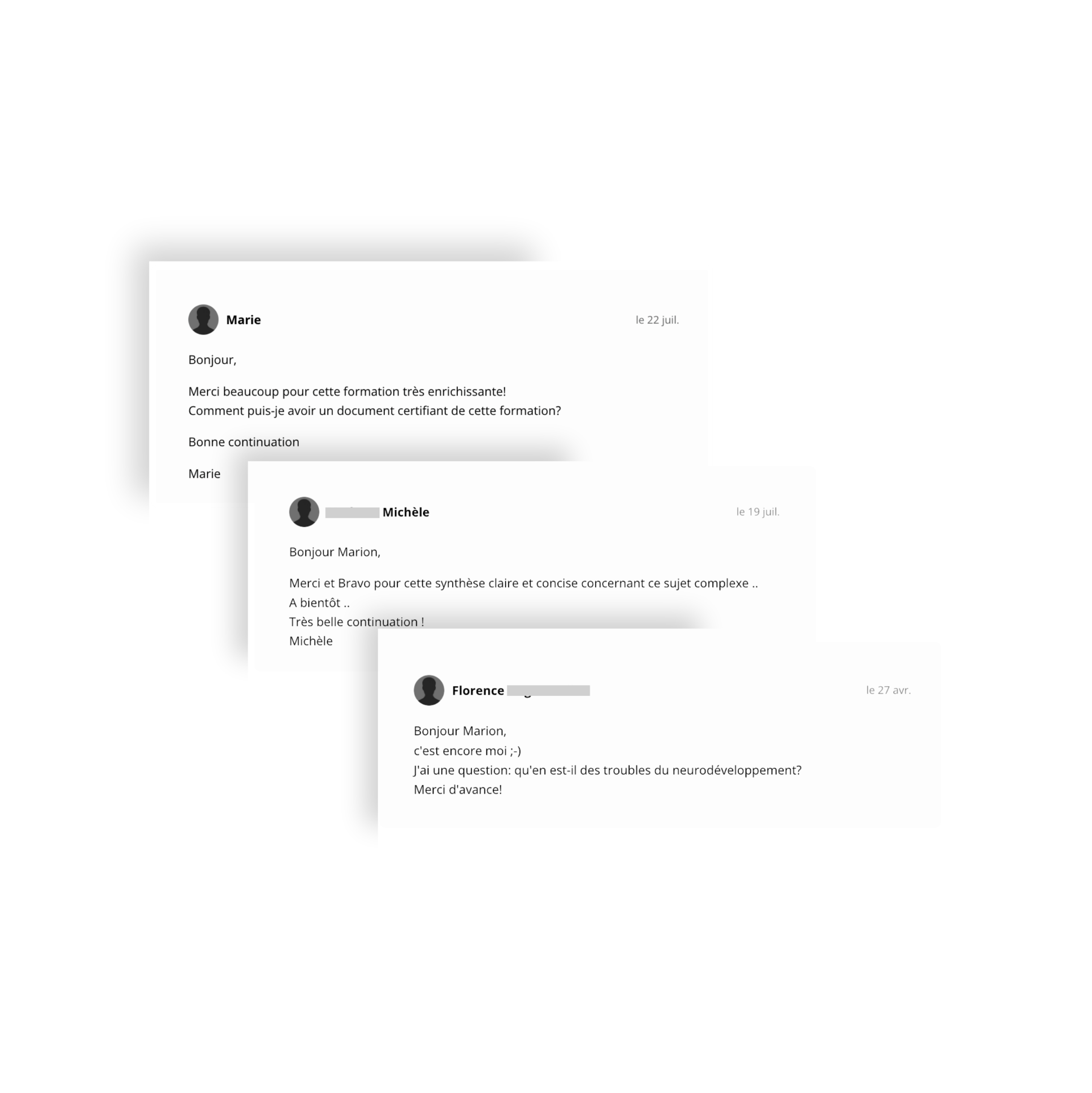 Espace de questions
